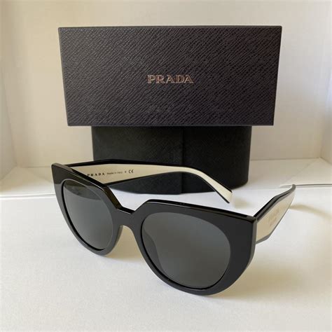 prada white and black sunglasses|sunglasses prada original.